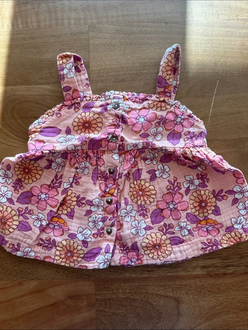 Cat & Jack Pink Floral Two-Piece Tank and Shorts Set